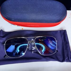 Zeal Optics Silver Aviator Sunglasses